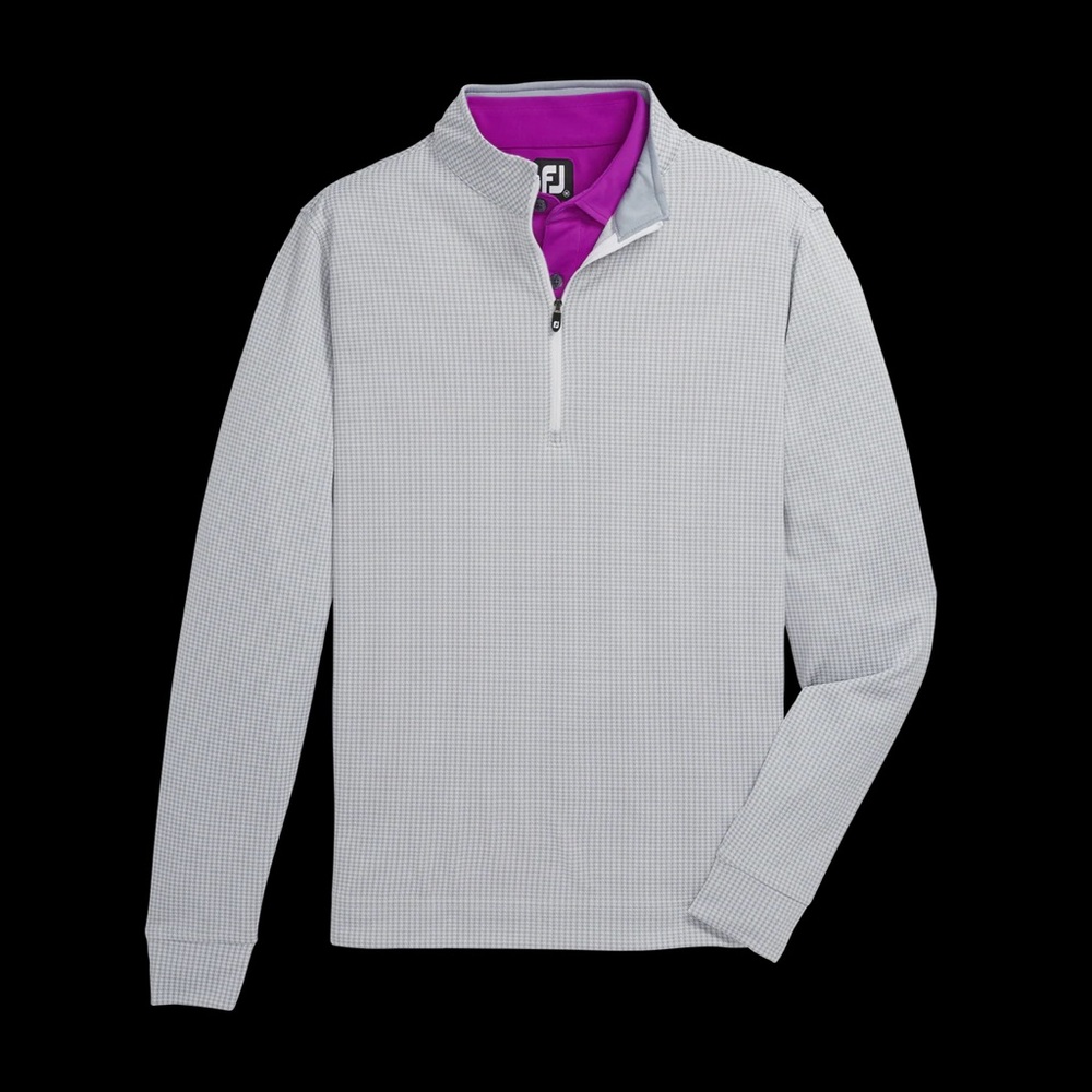 Footjoy Houndstooth Ocean Course Perf Pullover
